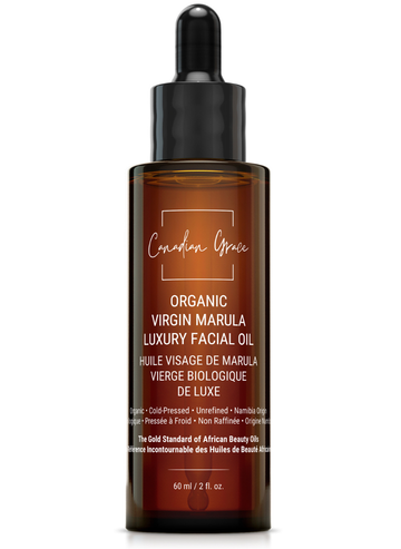 Canadian Grace Virgin Organic Marula Oil - Luxury Facial Oil For Dry, Mature & Stress-Prone Skin